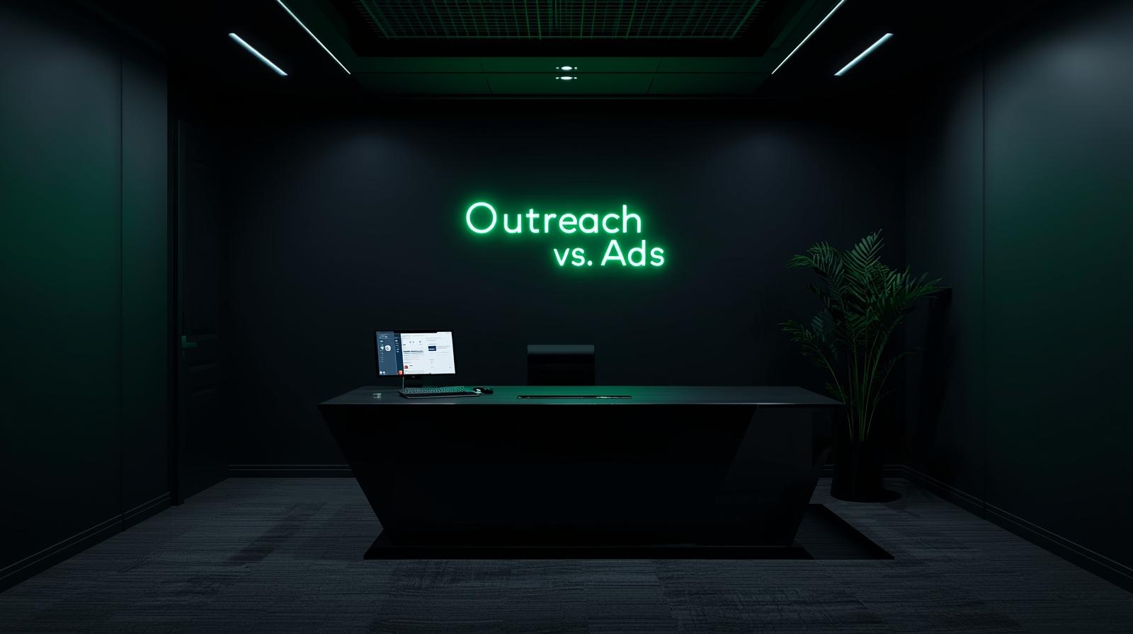 LinkedIn outreach vs adverteren