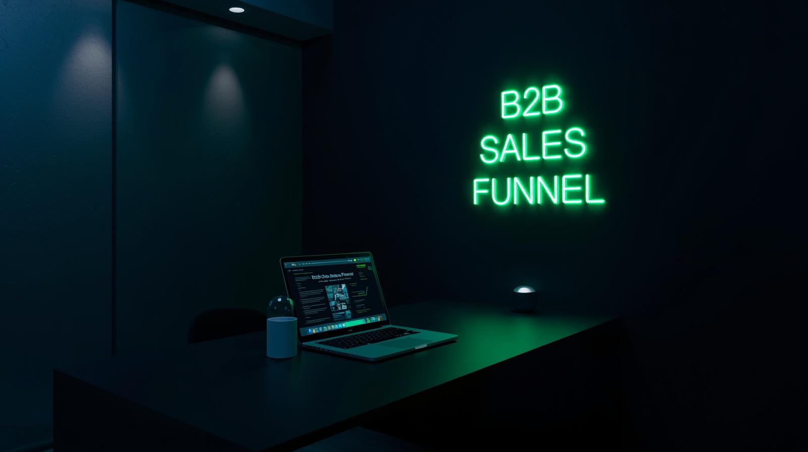 B2B sales funnel van koud contact naar klant in 4 stappen